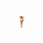 PurpleLuck Emma Rose Gold Ring. Sterling Silver daily wear elegant adjustable ring for women and girls. Perfect for Romantic gift for girlfriend