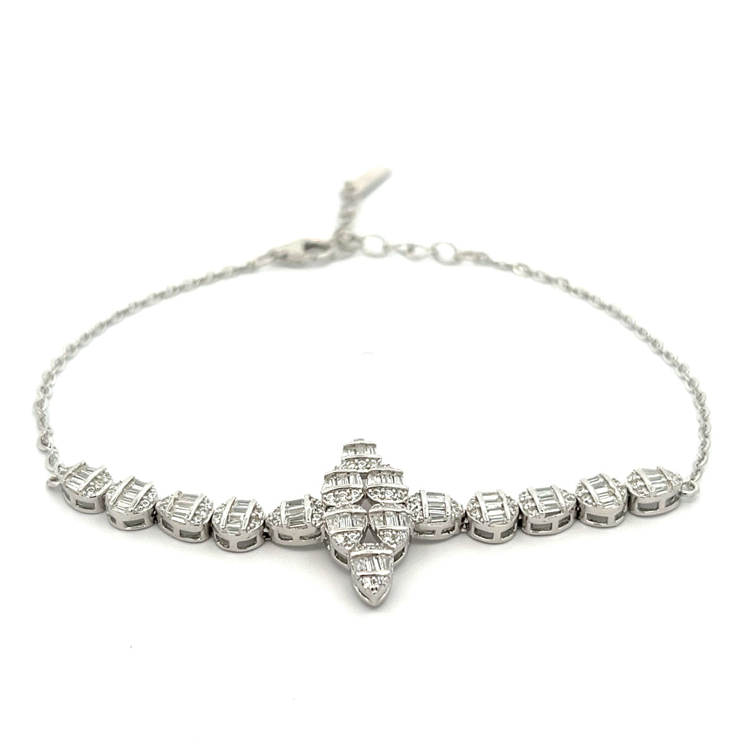 Purpleluck Isabella 925 Silver Bracelet Luxury minimal bracelet and trendy gift for girlfriend