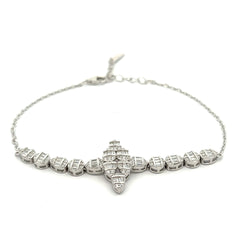 Purpleluck Isabella 925 Silver Bracelet Luxury minimal bracelet and trendy gift for girlfriend