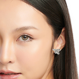 PurpleLuck- Flower Silver Earrings