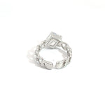PurpleLuck Giovanna 925 Silver Chain Ring for girls and women gifting