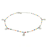 PurpleLuck- Giorgia Silver Anklet
