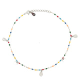PurpleLuck- Giorgia Silver Anklet