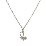 purpleluck gisele silver pendant. Butterfly shaped sterling silver pendant