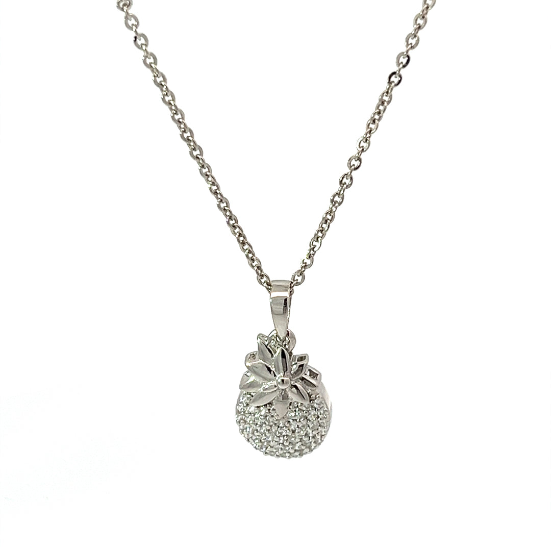 PurpleLuck Fruit Ninja 925 Silver Necklace cute and charming pendant with adjustable chain. Gift for sister, girlfriend and wife