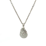 PurpleLuck Fruit Ninja 925 Silver Necklace cute and charming pendant with adjustable chain. Gift for sister, girlfriend and wife