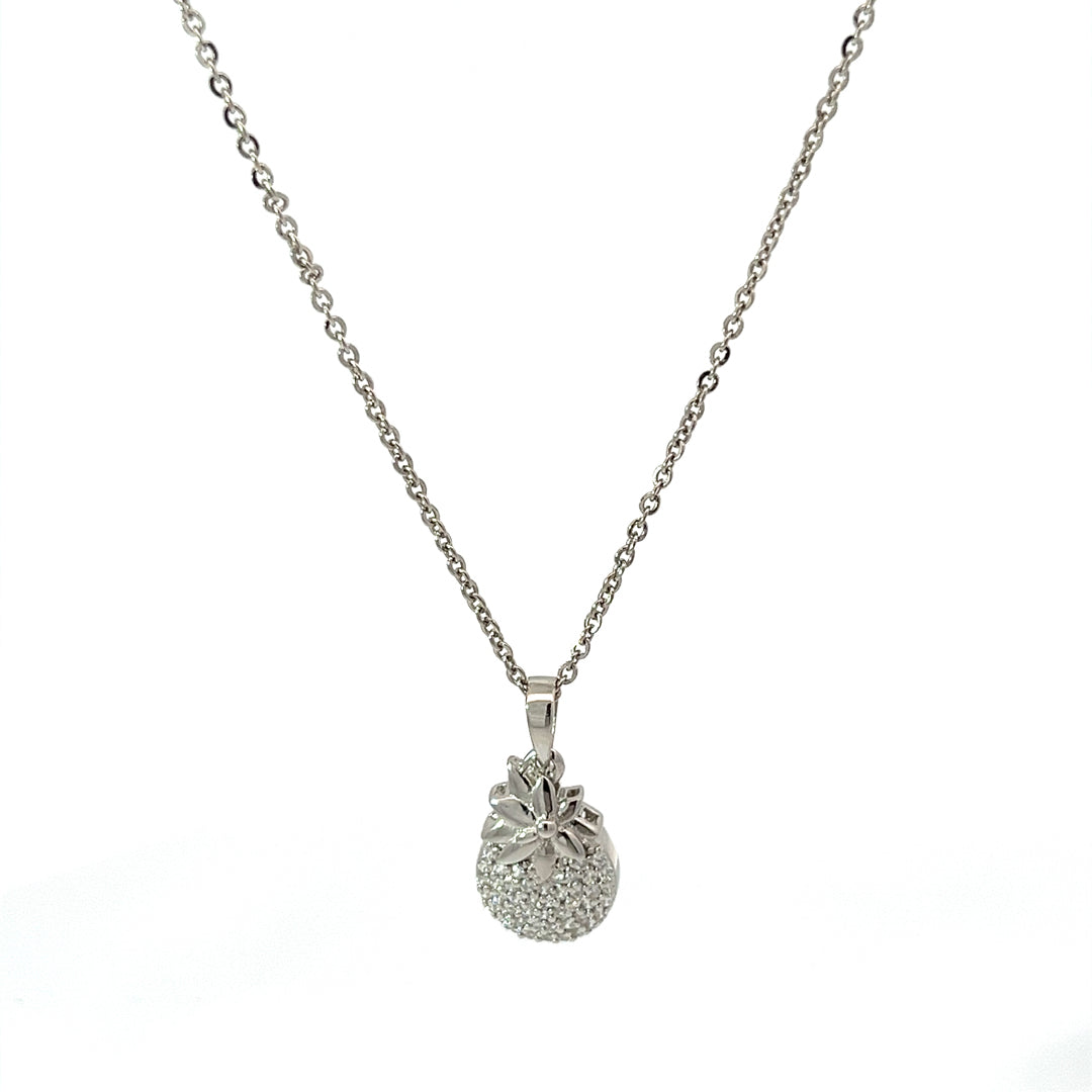 PurpleLuck Fruit Ninja 925 Silver Necklace cute and charming pendant with adjustable chain. Gift for sister, girlfriend and wife