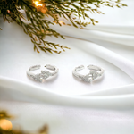 Purpleluck Hansika 925 Silver Toe Rings. Simple and Elegant daily wear Indian Jewellery for Women