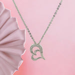 PurpleLuck Heartbeat Silver Necklace -