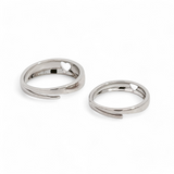 PurpleLuck Heartthrob 925 Silver Couple Bands with heart design. Adjustable designer rings for Couples
