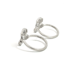 Purpleluck Silver HexaGlow Toe Rings for women adjustable simple daily wear