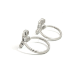 Purpleluck Silver HexaGlow Toe Rings for women adjustable simple daily wear