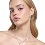 PurpleLuck Silver Imperial Blossom Pendant Set. Sterling silver set for a birthday gift