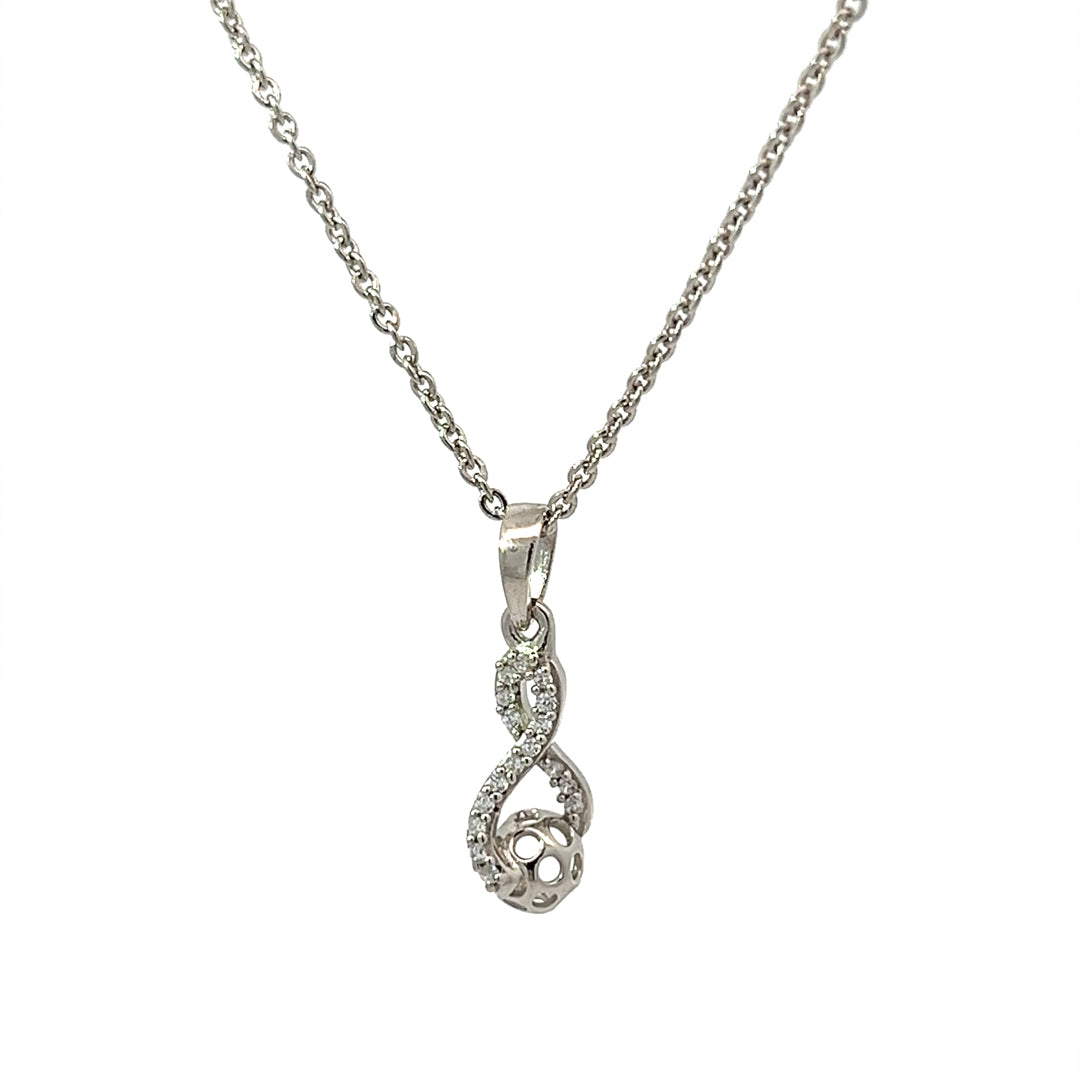 PurpleLuck Infinite 925 Silver Pendant. Infinite symbol minimal luxury daily wear jewellery for women. Gift for Rakshabandhan 