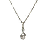 PurpleLuck Infinite 925 Silver Pendant. Infinite symbol minimal luxury daily wear jewellery for women. Gift for Rakshabandhan 