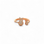  PurpleLuck Playboy Rose Gold Ring. Sterling Silver Charming and elegant ring for women and girls. Perfecting for gifting