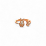  PurpleLuck Playboy Rose Gold Ring. Sterling Silver Charming and elegant ring for women and girls. Perfecting for gifting