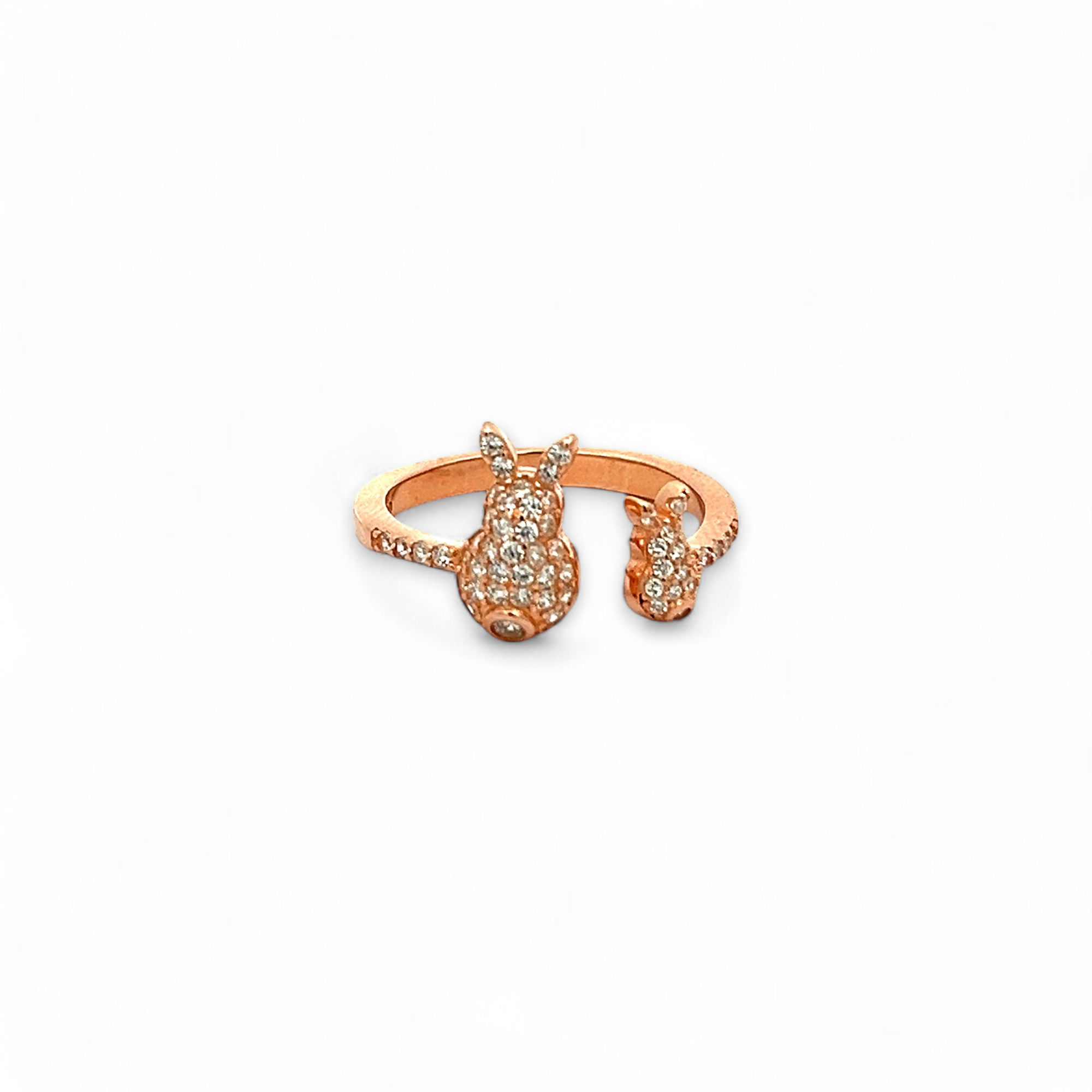  PurpleLuck Playboy Rose Gold Ring. Sterling Silver Charming and elegant ring for women and girls. Perfecting for gifting