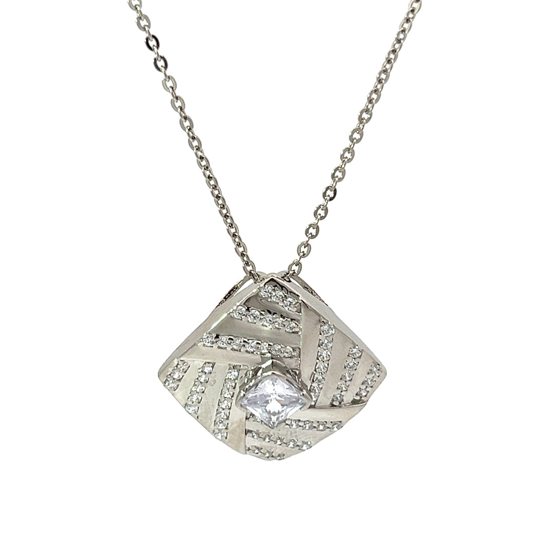 PurpleLuck Jennie 925 Silver Pendant Luxury Festive and wedding wear for women and girls