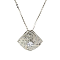 PurpleLuck Jennie 925 Silver Pendant Luxury Festive and wedding wear for women and girls