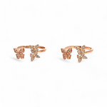 PurpleLuck Juhi 925 Silver Butterfly Toe Rings luxury Indian traditional wear