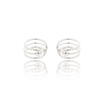 PurpleLuck Julia 925 Silver Ear Cuffs for daily and party wear for girls and women. Minimal and modern design