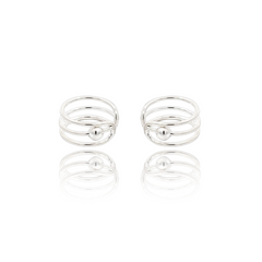 PurpleLuck Julia 925 Silver Ear Cuffs for daily and party wear for girls and women. Minimal and modern design