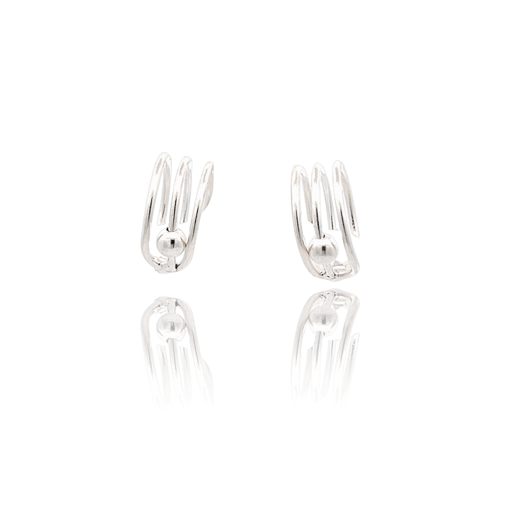 PurpleLuck Julia Silver Ear Cuffs