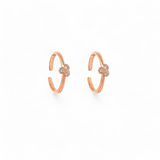 PurpleLuck Kriti 925 Silver Toe Rings in Rose Gold plating. Luxury Indian traditional wear for women. Perfect gift for Wife