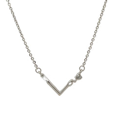 PurpleLuck Love Letter 925 Silver Necklace. Luxury and trendy romantic gift for girlfriend