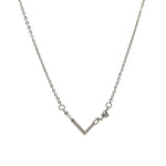 PurpleLuck Love Letter 925 Silver Necklace. Luxury and trendy romantic gift for girlfriend