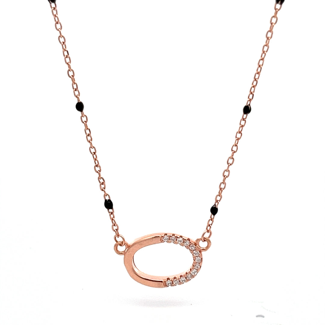 PurpleLuck Love Lock Rose Gold  Pendant.Sterling Silver simple charm pendant for omen and girls with adjustable chain. Rakshabandhan gift for sister