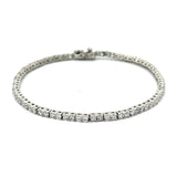 PurpleLuck Lisa Silver Tennis Bracelet. Sterling Silver Sleek and elegant bracelet for women and girls
