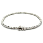 PurpleLuck Lisa Silver Tennis Bracelet. Sterling Silver Sleek and elegant bracelet for women and girls