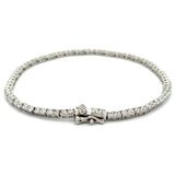 PurpleLuck Lisa Silver Tennis Bracelet. Sterling Silver Sleek and elegant bracelet for women and girls