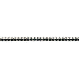 PurpleLuck Ariana Silver Black Tennis Bracelet, black stone elegant and dainty bracelet for girls
