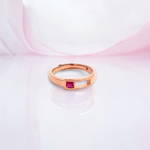 PurpleLuck Lucine 925 Silver Ring. Romantic gift for women on Birthday and anniversary