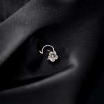 Purpleluck Mahima Oxidized Silver Nose Pin trendy traditional indain jewellery