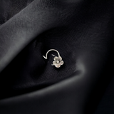 Purpleluck Mahima Oxidized Silver Nose Pin trendy traditional indain jewellery