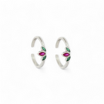 Purpleluck Mandanna Silver Toe Rings. Sterling Silver Traditional wear for women, perfect for daily wear
