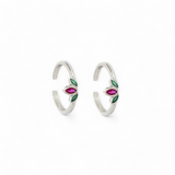 Purpleluck Mandanna Silver Toe Rings. Sterling Silver Traditional wear for women, perfect for daily wear