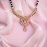 Purpleluck Tanvi 925 Silver Mangalsutra. Rose Gold plated women jewellery