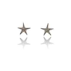 PurpleLuck Meryl Starfish Oxidized 925 Silver Earrings for Office and daily wear. Perfect gift for girlfriend and wife