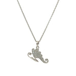 PurpleLuck Monarch 925 Silver Butterfly Pendant for gifting to girlfriend  and wife with adjustable chain