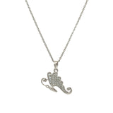 PurpleLuck Monarch 925 Silver Butterfly Pendant for gifting to girlfriend  and wife with adjustable chain