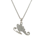 PurpleLuck Monarch 925 Silver Butterfly Pendant for gifting to girlfriend  and wife with adjustable chain