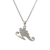PurpleLuck Monarch 925 Silver Butterfly Pendant for gifting to girlfriend  and wife with adjustable chain