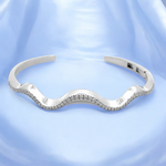 PurpleLuck Nadira 925 Silver Bracelet Elegant Zircon Stone bracelet Perfect for Festive wear. Luxury gift for women and girls