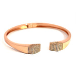 PurpleLuck Sophia 925 Silver Bracelet in rose gold plating for Women and Girls. Perfect gift for Girlfriend. Luxury Wear for Women