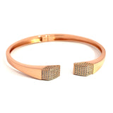 PurpleLuck Sophia 925 Silver Bracelet in rose gold plating for Women and Girls. Perfect gift for Girlfriend. Luxury Wear for Women